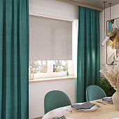  Рулонная штора Фрост Бело-серый  66х175 