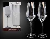Набор фужеров для шампанского NataM Престиж 400мл 2шт FL06724-C Набор фужеров для шампанского NataM Престиж 400мл 2шт FL06724-C