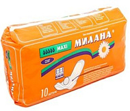 Гигиенические прокладки МИЛАНА Maxi Софт (5 кап.) 10шт. Гигиенические прокладки МИЛАНА Maxi Софт (5 кап.) 10шт.