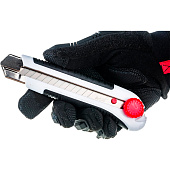 Нож 25мм, обрезиненная рукоятка ,ABS+TPR, стопорн.винт фиксатор, Монтажник Нож 25мм, обрезиненная рукоятка ,ABS+TPR, стопорн.винт фиксатор, Монтажник