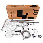  Смеситель для ванны с верхним душем Rora глянцевый хром RORSB4FM06 Milardo 