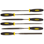 Набор надфилей в чехле 6 шт 100мм, с двухкомпонентной ручкой, STAYER Набор надфилей в чехле 6 шт 100мм, с двухкомпонентной ручкой, STAYER