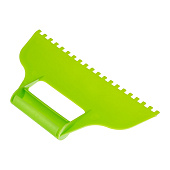 Шпатель зубчатый для клея 230мм, пластиковый, зуб 6х6мм, Сибртех Шпатель зубчатый для клея 230мм, пластиковый, зуб 6х6мм, Сибртех