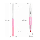  Набор текстовыделителей СТИРАЕМЫХ 4 ЦВЕТА, BRAUBERG REWIND, линия 1-4 мм, 152510 