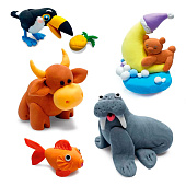 Пластилин супер лёгкий застывающий Brauberg Kids 600г, 60 шт, (36 цветов+2х12 базовых), 3 стека, 106311 Пластилин супер лёгкий застывающий Brauberg Kids 600г, 60 шт, (36 цветов+2х12 базовых), 3 стека, 106311