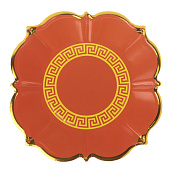  Рыжий Набор тарелок 6 шт., 23 см, бумага, фольгирование 