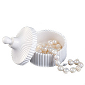 Шкатулка для украшений Элегия круглая, перламутр, 8х8х8см 7696420 Шкатулка для украшений Элегия круглая, перламутр, 8х8х8см 7696420