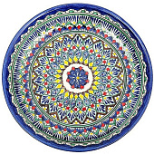  Ляган Риштанская Керамика "Узоры", 25 см, синий, микс 2741369 