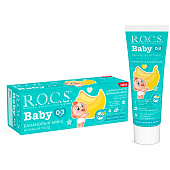 Зубная паста детская ROCS Baby Нежный уход Банановый Микс 45мл Зубная паста детская ROCS Baby Нежный уход Банановый Микс 45мл