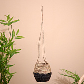 Кашпо плетёное, подвесное 15х15х60 см 7780201 Кашпо плетёное, подвесное 15х15х60 см 7780201