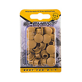 Заглушки декорат. 8мм бук (35 шт) "Element"