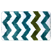  Ковер Зигзаг микрофибра 50х80см зеленый /103361 Delphinium 