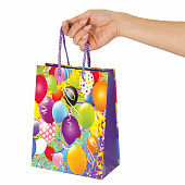  Пакет подарочный Золотая сказка, Воздушные шары, 18x10x23 см, 606590 