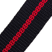Ремень полипр. 25мм черн/красн (30 м) Ремень полипр. 25мм черн/красн (30 м)