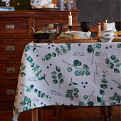 Скатерть (рогожка) 220х144 Доляна Eucalyptus 4682755