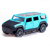 Машина металлическая Автоград "Джип", 1:36, инерция, открываются двери, синий, 10292556 Машина металлическая Автоград "Джип", 1:36, инерция, открываются двери, синий, 10292556