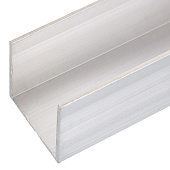 Алюминиевый П-образный профиль 25х40х25х2мм 2м Алюминиевый П-образный профиль 25х40х25х2мм 2м