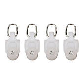  Ролик с крючком МОДЕРН  белый 10шт в упаковке 