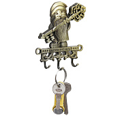  Ключница домовой Ключ от счастья, 9,7 х 10 см, 3949821 