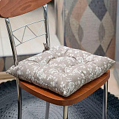 Подушка на стул 40х40 Sonnet Рогожка Реверанс бежевый Подушка на стул 40х40 Sonnet Рогожка Реверанс бежевый