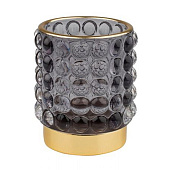 Подсвечник, 70 х70 х80, стекло, серый Star-7 Подсвечник, 70 х70 х80, стекло, серый Star-7