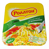  Лапша быстрого приготовления  Роллтон Курица По-Домашнему лоток 90гр 