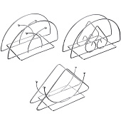 Салфетница 13х7х6 см 3 дизайна Vetta 844-055 Салфетница 13х7х6 см 3 дизайна Vetta 844-055