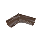 Угол желоба внешний 90° 125/90 Optima, Коричневый Ral:8017 Угол желоба внешний 90° 125/90 Optima, Коричневый Ral:8017