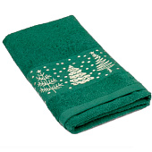  Полотенце махровое 50х90 Ёлки (07-164, зелёный) 