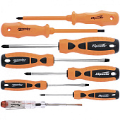 Набор отверток 8шт, PH, SL - 5шт, д/эл. - 2шт., проб.эл.на 220В - 1шт,Sparta Набор отверток 8шт, PH, SL - 5шт, д/эл. - 2шт., проб.эл.на 220В - 1шт,Sparta