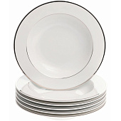 Тарелка глубокая 22 см Thun Louise, декор "Отводка платина" БТФ1233 Тарелка глубокая 22 см Thun Louise, декор "Отводка платина" БТФ1233