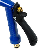 Пистолет металл. 6 режимов, синий с латун.адаптером 0157488 Пистолет металл. 6 режимов, синий с латун.адаптером 0157488