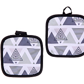  Набор кухонный Geometry треугольники серые 996-514 