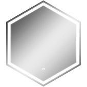 Зеркало с LED подсветкой Тирана 606x700 GL7058Z Домино Зеркало с LED подсветкой Тирана 606x700 GL7058Z Домино