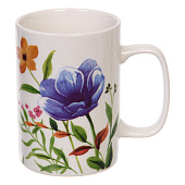 Кружка керамическая 400мл "Летние цветы", микс 323-0553 Кружка керамическая 400мл "Летние цветы", микс 323-0553
