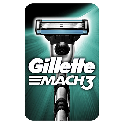  GILLETTE MACH3 Бритва с 1 сменной кассетой 