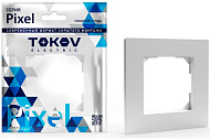 Рамка для розеток и выключателей, 1 пост, цвет белый, TOKOV Pixel Рамка для розеток и выключателей, 1 пост, цвет белый, TOKOV Pixel
