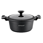  Кастрюля Hoffmann 4,2 л черная НМ 9524 