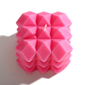 Свеча Геометрия, розовая, 5 х 5,5 см, 9101378 Свеча Геометрия, розовая, 5 х 5,5 см, 9101378