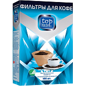 Фильтры для кофе неотбеленные 390629  TOP HOUSE , размер "1х4", 100 шт. в коробке