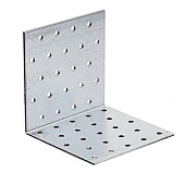 Уголок крепежный равносторонний 100х100х100х1,8-2,0мм цинк Уголок крепежный равносторонний 100х100х100х1,8-2,0мм цинк