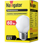Лампа Navigator Шарик МТ 60 Вт E27 /94313 Лампа Navigator Шарик МТ 60 Вт E27 /94313