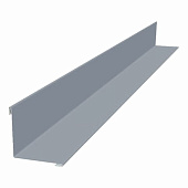 Планка угла внутреннего 0,4х50х50 L=2м (RAL 7004 Сигнальный серый) Планка угла внутреннего 0,4х50х50 L=2м (RAL 7004 Сигнальный серый)