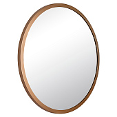  Зеркало интерьерное настенное в круглом корпусе из металла d60 белое золото 6066-Z4 