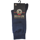 Мужские носки GRAND LINE (М-152, точки), т-синий, р. 29 Мужские носки GRAND LINE (М-152, точки), т-синий, р. 29
