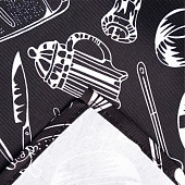  Фартук (рогожка) Sonnet Версаль черный 