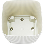 Кашпо "Пиканто" 110х110мм 0,65л Белый ротанг М3208 Кашпо "Пиканто" 110х110мм 0,65л Белый ротанг М3208