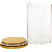 Банка с бамбук.крышкой, Д100 Ш100 В150, 950 мл, прозрачный Muj-08 