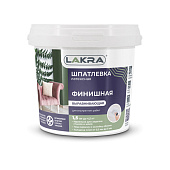 Шпатлевка латекс финишная выравнивающая для гипсокартона Лакра 1,5кг Шпатлевка латекс финишная выравнивающая для гипсокартона Лакра 1,5кг