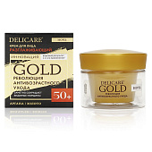  Крем для лица Delicare Gold 50+ 50мл ночной 